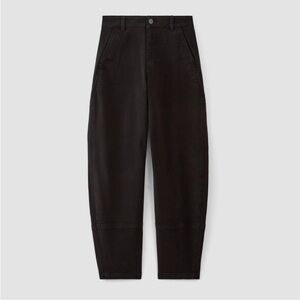 NWT Everlane Utility Barrel Pants in Black Size 0
